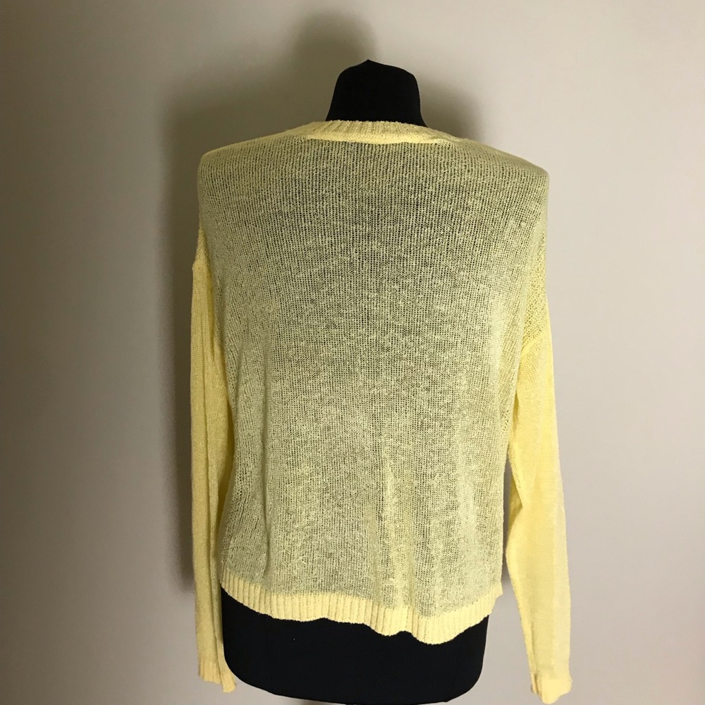 Bershka Yellow Knit Sweater - Picture 4 of 5
